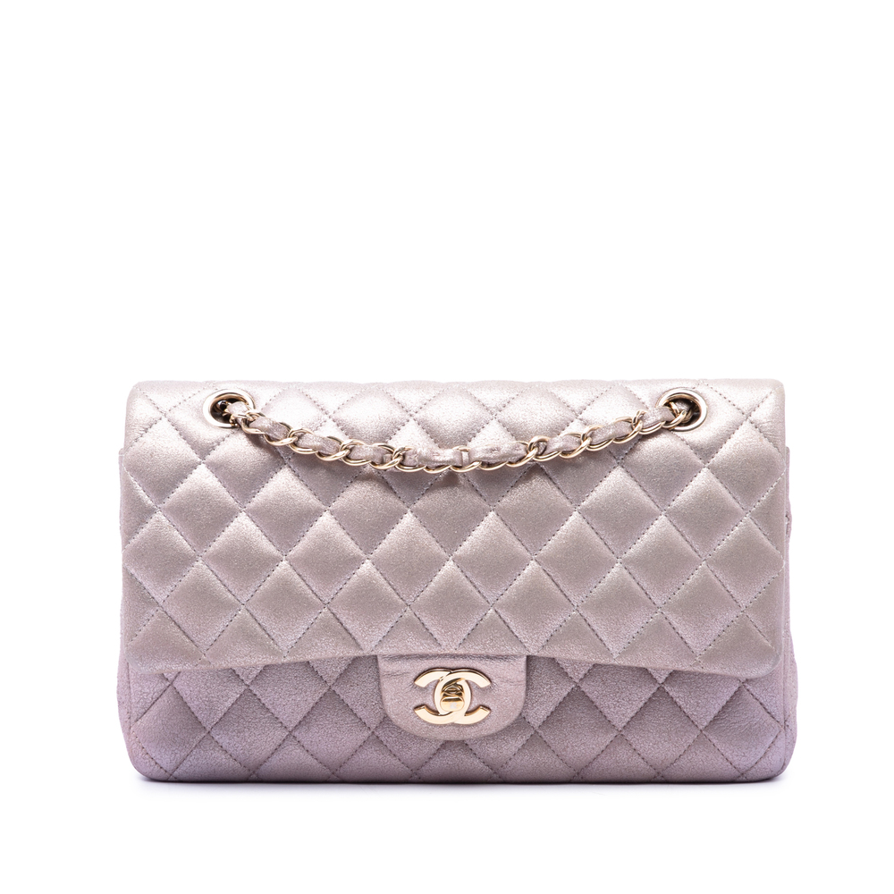 Pre-Loved Chanel Medium Classic Iridescent Lambskin Double Flap